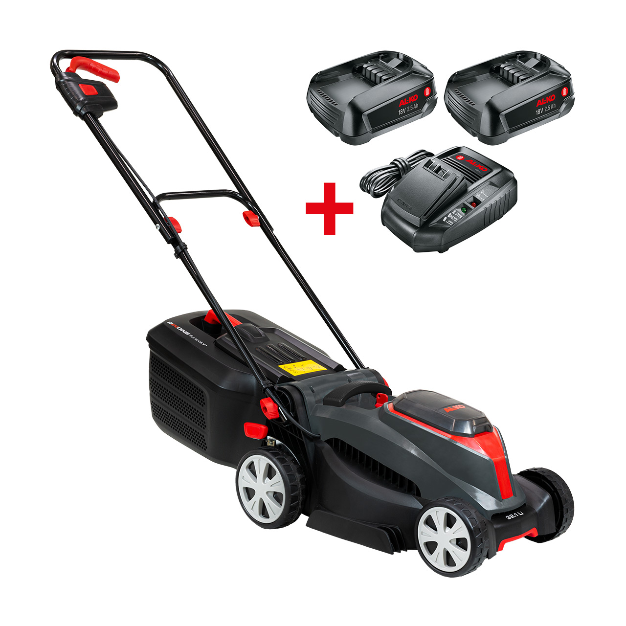Газонокосилка аккумуляторная AL-KO 32.1 Li Comfort, с 2 аккумуляторами 18 V и ЗУ купить по цене 31&nbsp;190 ₽ в интернет магазине ТЕХСАД