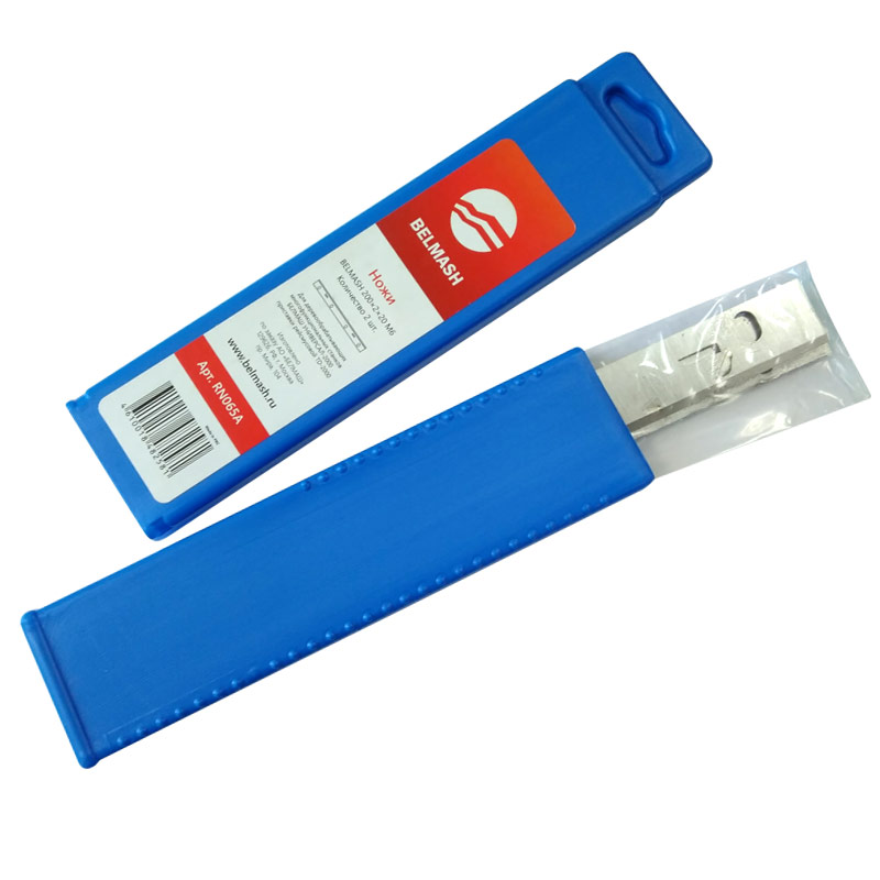 Ножи BELMASH 200х2х20 М6 пара (2шт.) купить по цене 990 ₽ в интернет магазине ТЕХСАД