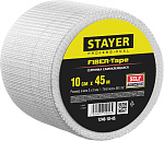 STAYER 10 см х 45 м, 3х3 мм, cетка самоклеящаяся стеклотканевая FIBER-Tape 1246-10-45 купить по цене 430 ₽ в интернет магазине ТЕХСАД