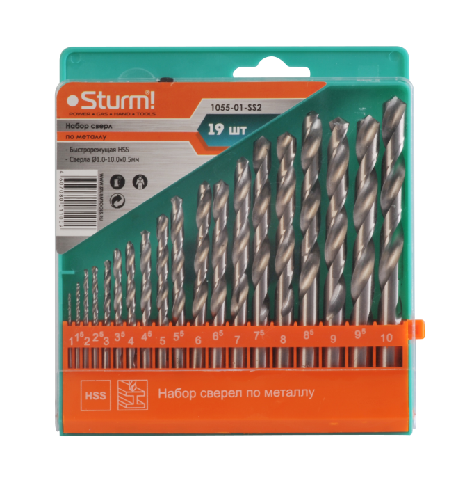 Набор сверл Sturm! 1055-01-SS2 купить по цене 1 170 ₽ в интернет магазине ТЕХСАД