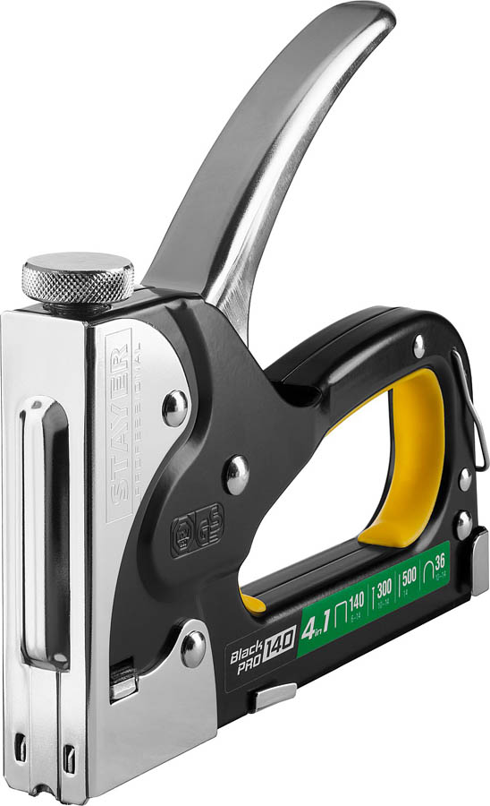 STAYER скобы 140, 36, 300, 500, степлер 4 в 1 BlackPro 140 31510_z01 купить по цене 1 600 ₽ в интернет магазине ТЕХСАД