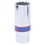 Головка свечная двенадцатигранная 1/2'', 21 мм, L = 70 мм, резиновый фиксатор KING TONY 463021R купить по цене 340 ₽ в интернет магазине ТЕХСАД