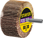 STAYER P120, 60х30 мм, круг шлифовальный лепестковый на шпильке 36608-120 купить по цене 230 ₽ в интернет магазине ТЕХСАД