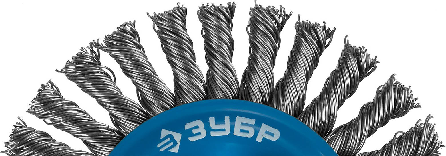 ЗУБР Ø 100 мм, проволока 0.5 мм, щетка дисковая для УШМ 35192-100_z02 Профессионал купить по цене 910 ₽ в интернет магазине ТЕХСАД