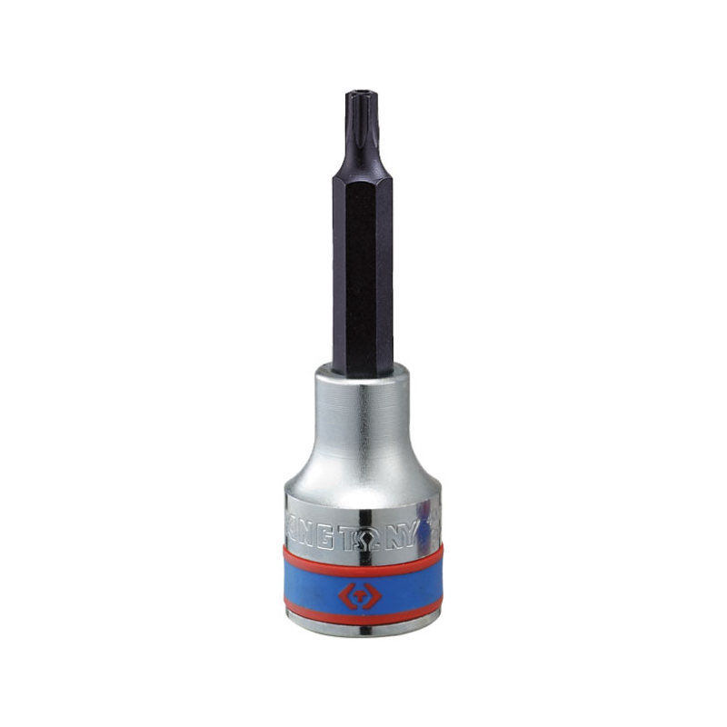 Насадка (бита) торцевая 1/2'', Torx, T40, L = 80 мм, с отверстием KING TONY 403740 купить по цене 490 ₽ в интернет магазине ТЕХСАД