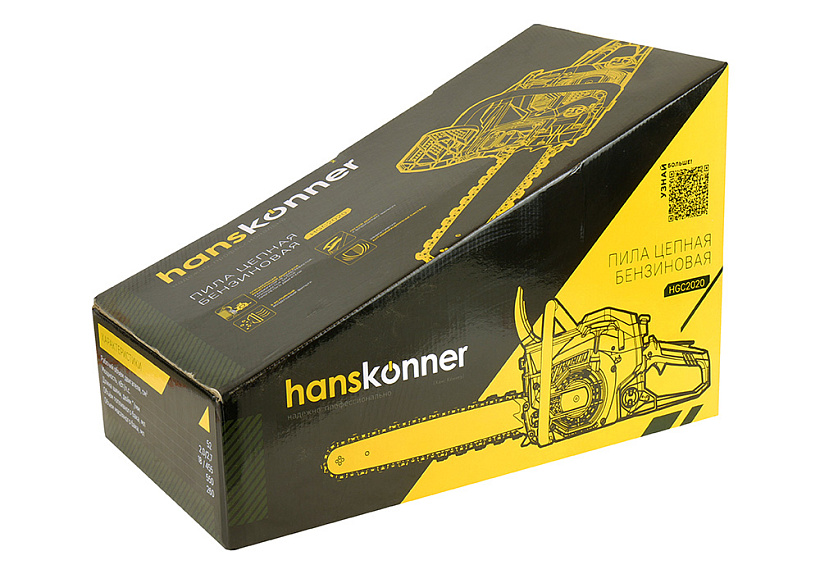 Бензопила Hanskonner HGC2020 купить по цене 15&nbsp;990 ₽ в интернет магазине ТЕХСАД