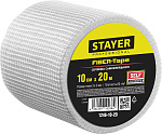 STAYER 10 см х 20 м, 3х3 мм, cетка самоклеящаяся стеклотканевая FIBER-Tape 1246-10-20 купить по цене 199 ₽ в интернет магазине ТЕХСАД