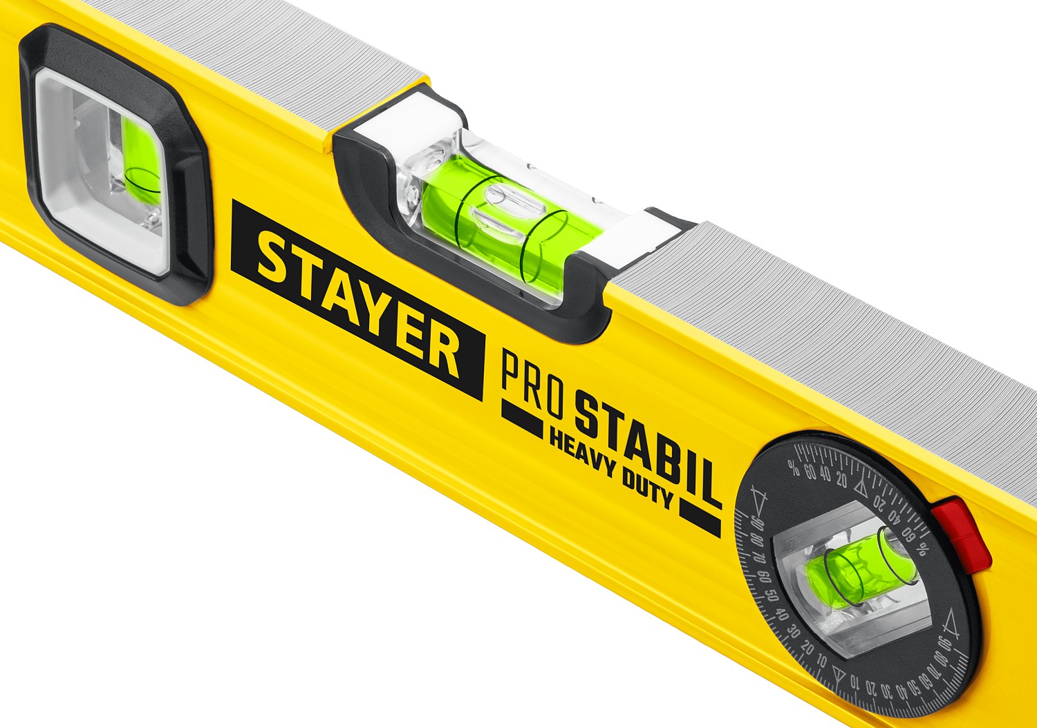 STAYER ProSTABIL 1000 мм уровень строительный фрезерованный, 3 глазка, линейка, рукоятки, точность 0.5 мм/м, 3471-100_z02 купить по цене 1 390 ₽ в интернет магазине ТЕХСАД