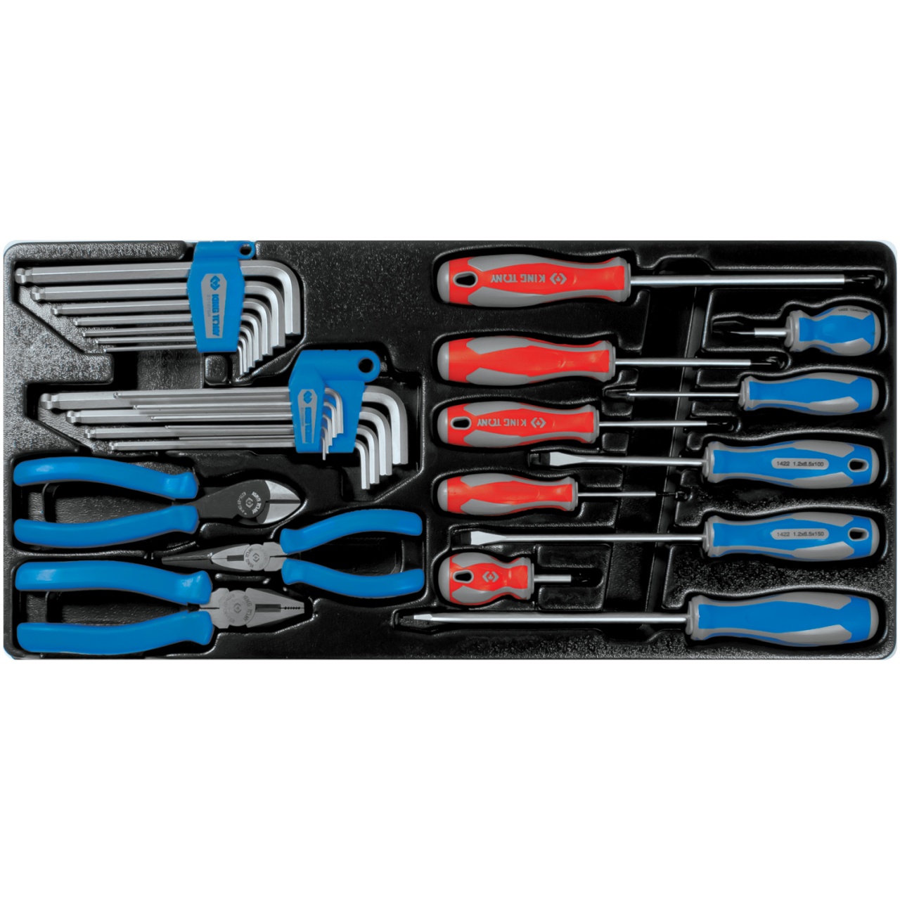 Набор отверток, пассатижей и шестигранников Г-образных, ложемент, 29 предметов KING TONY 9-90129CR купить по цене 12 300 ₽ в интернет магазине ТЕХСАД