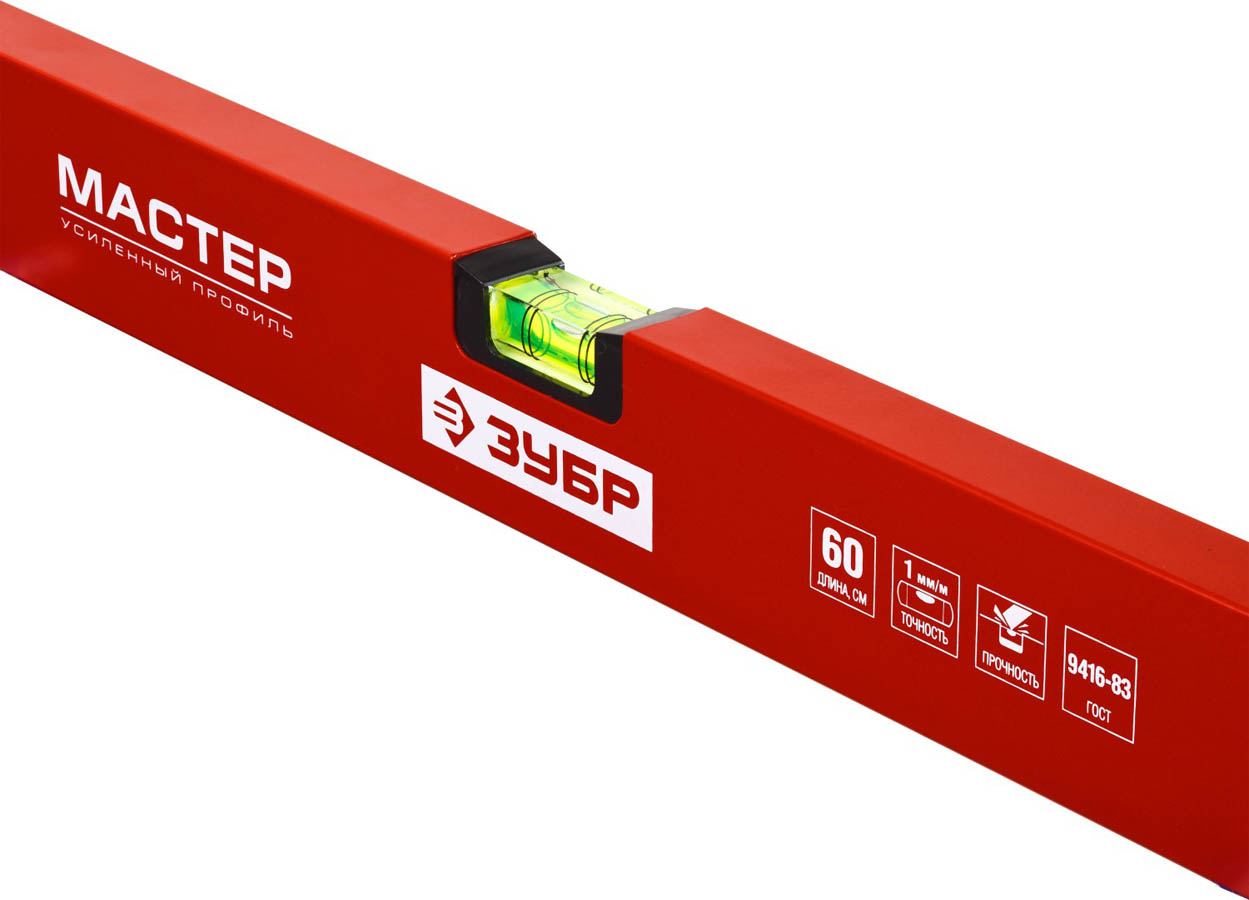 ЗУБР 600 мм, уровень коробчатый 34584-060 купить по цене 301 ₽ в интернет магазине ТЕХСАД