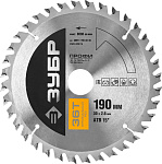 ЗУБР Ø 190 x 30 мм, 36T, диск пильный по дереву 36851-190-30-36 Профессионал купить по цене 686 ₽ в интернет магазине ТЕХСАД