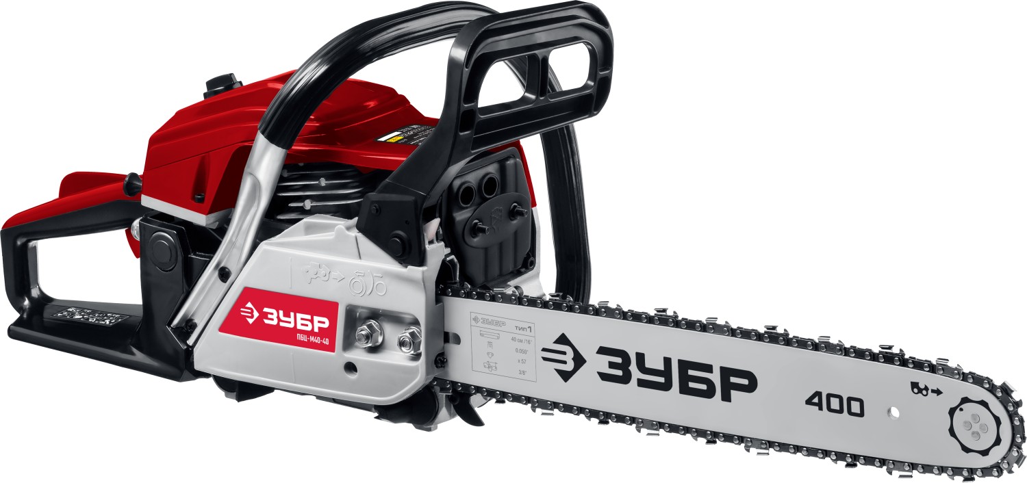 ЗУБР 1.5 кВт/2 л.с, 400 мм, пила цепная бензиновая ПБЦ-М40-40 Мастер купить по цене 9&nbsp;040 ₽ в интернет магазине ТЕХСАД
