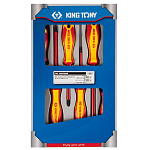 Набор отверток, диэлектрические, 6 предметов KING TONY 30606MR купить по цене 2 450 ₽ в интернет магазине ТЕХСАД