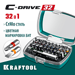 KRAFTOOL 32 шт, Cr-Mo, набор бит CLR многофункциональных 26067-H32 KRAFTOOL 32 шт, Cr-Mo, набор бит CLR многофункциональных 26067-H32 купить по цене 1 670 ₽ в интернет магазине ТЕХСАД