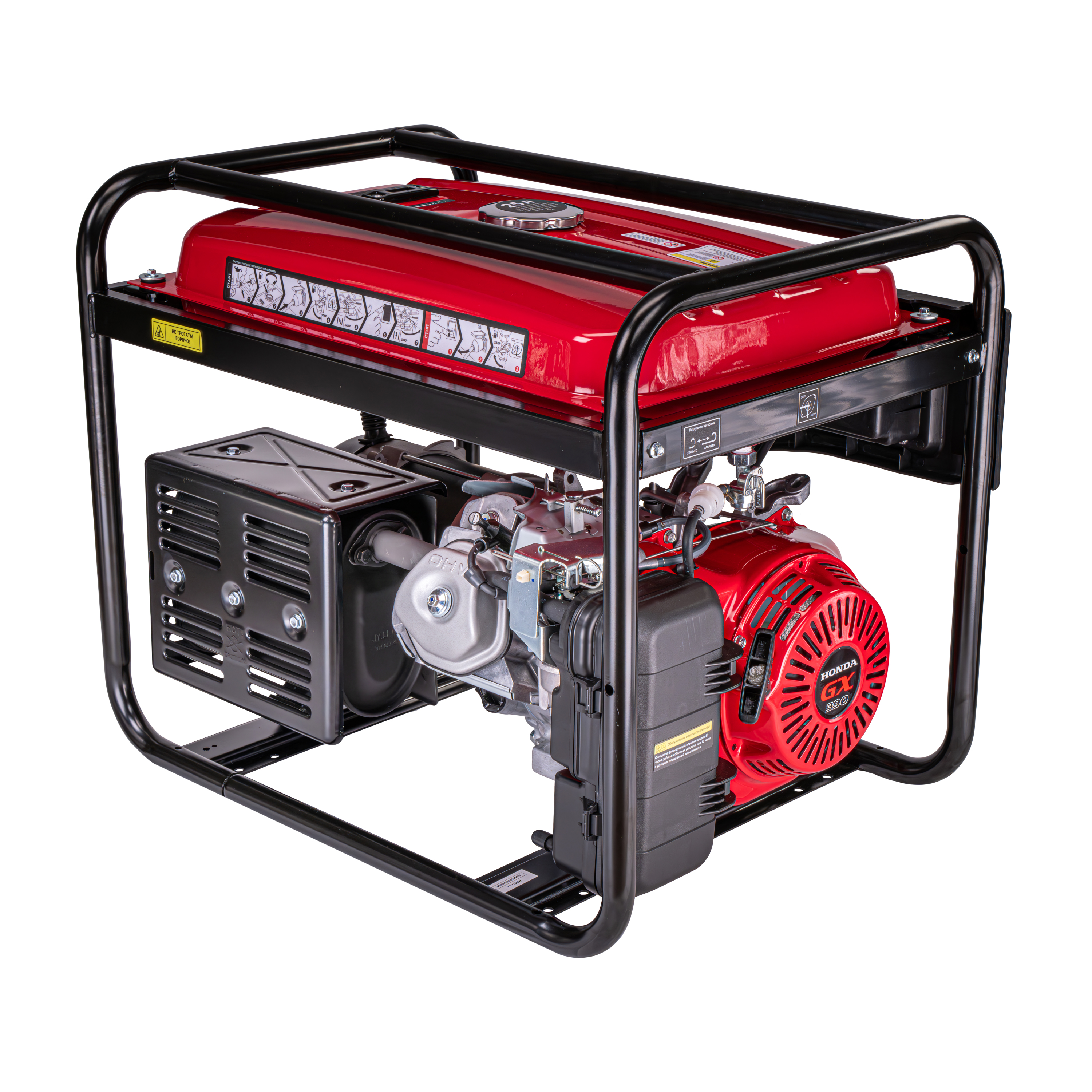 Бензиновый генератор HND GE5500XL (с двигателем Honda, 5,5 кВт) купить по цене 89&nbsp;900 ₽ в интернет магазине ТЕХСАД