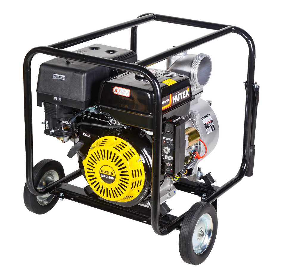 Мотопомпа Huter MPD-100 для грязной воды купить по цене 57 190 ₽ в интернет магазине ТЕХСАД