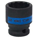 Головка торцевая ударная двенадцатигранная 1/2'', 26 мм KING TONY 453026M Головка торцевая ударная двенадцатигранная 1/2'', 26 мм KING TONY 453026M купить по цене 480 ₽ в интернет магазине ТЕХСАД