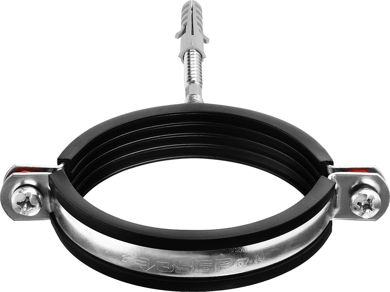 ЗУБР 1 шт., 3'', оцинкованный, в комплекте с сантехнической шпилькой и дюбелем, хомут трубный с гайкой 37866-87-94 Мастер купить по цене 139 ₽ в интернет магазине ТЕХСАД