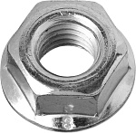ЗУБР DIN 6923 с фланцем, M8, 6 шт, кл. пр. 8, оцинкованная гайка 303636-08 купить по цене 62 ₽ в интернет магазине ТЕХСАД