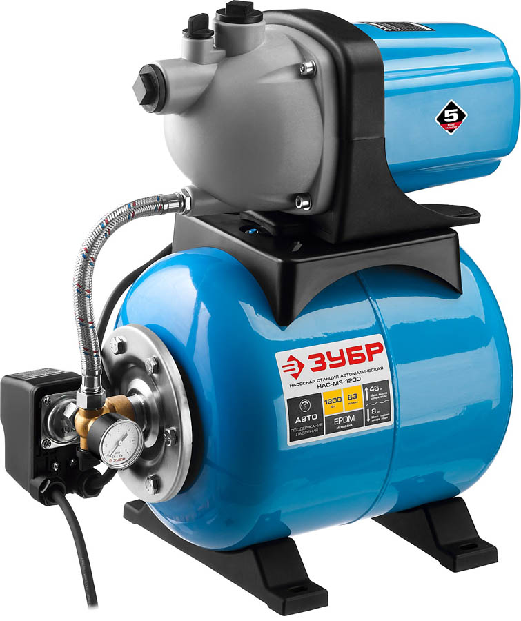 ЗУБР 1200 Вт, 63 л/мин, станция насосная М3 НАС-М3-1200 Мастер купить по цене 18 290 ₽ в интернет магазине ТЕХСАД