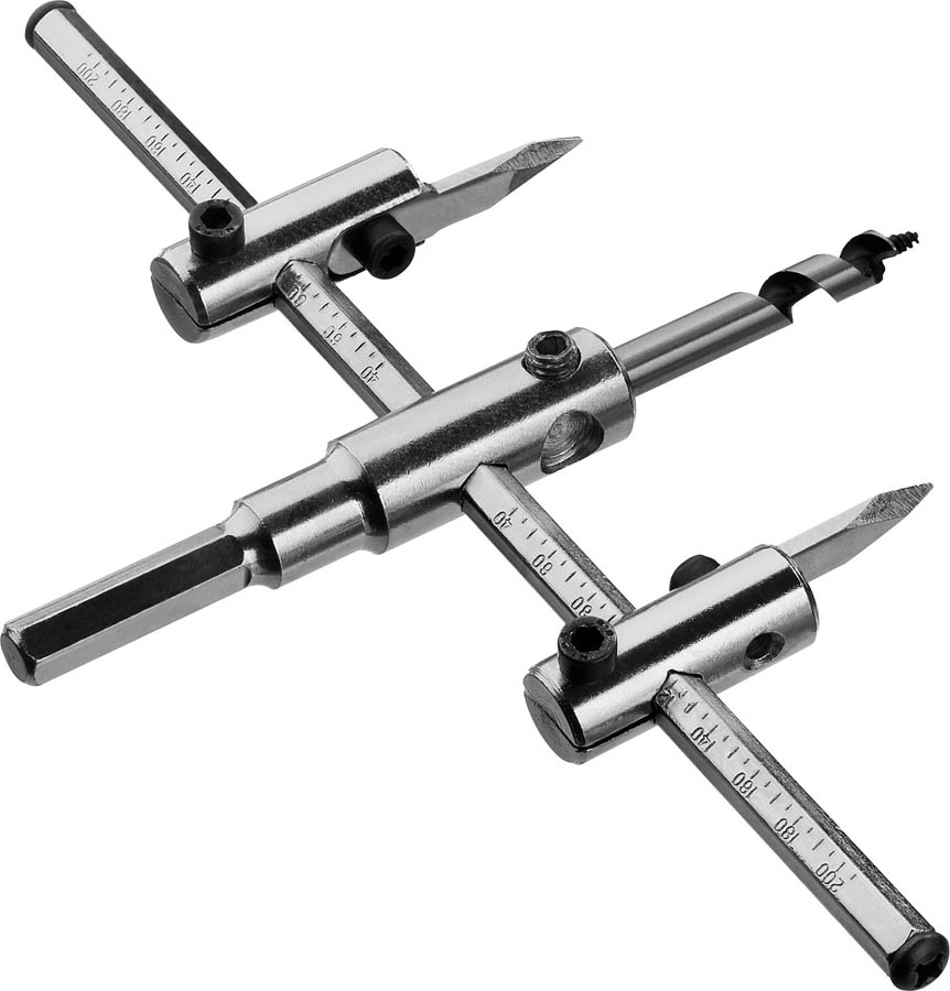 ЗУБР  30-200 мм, глубина реза 30 мм, сверло по дереву регулируемое 29440-200 купить по цене 1 100 ₽ в интернет магазине ТЕХСАД