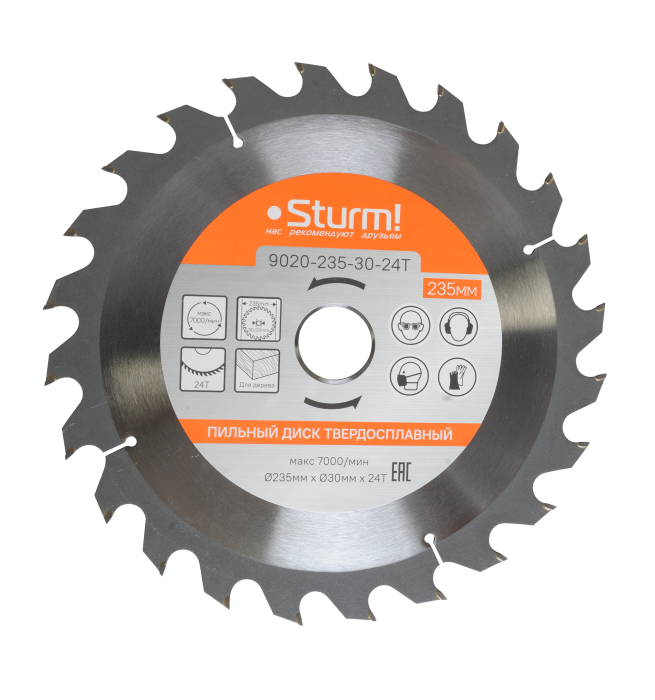Диск пильный Sturm! 9020-235-30-24T купить по цене 680 ₽ в интернет магазине ТЕХСАД