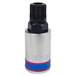 Насадка (бита) торцевая 1/2'', Spline, M16, L = 66 мм, с отверстием KING TONY 402B16 купить по цене 660 ₽ в интернет магазине ТЕХСАД