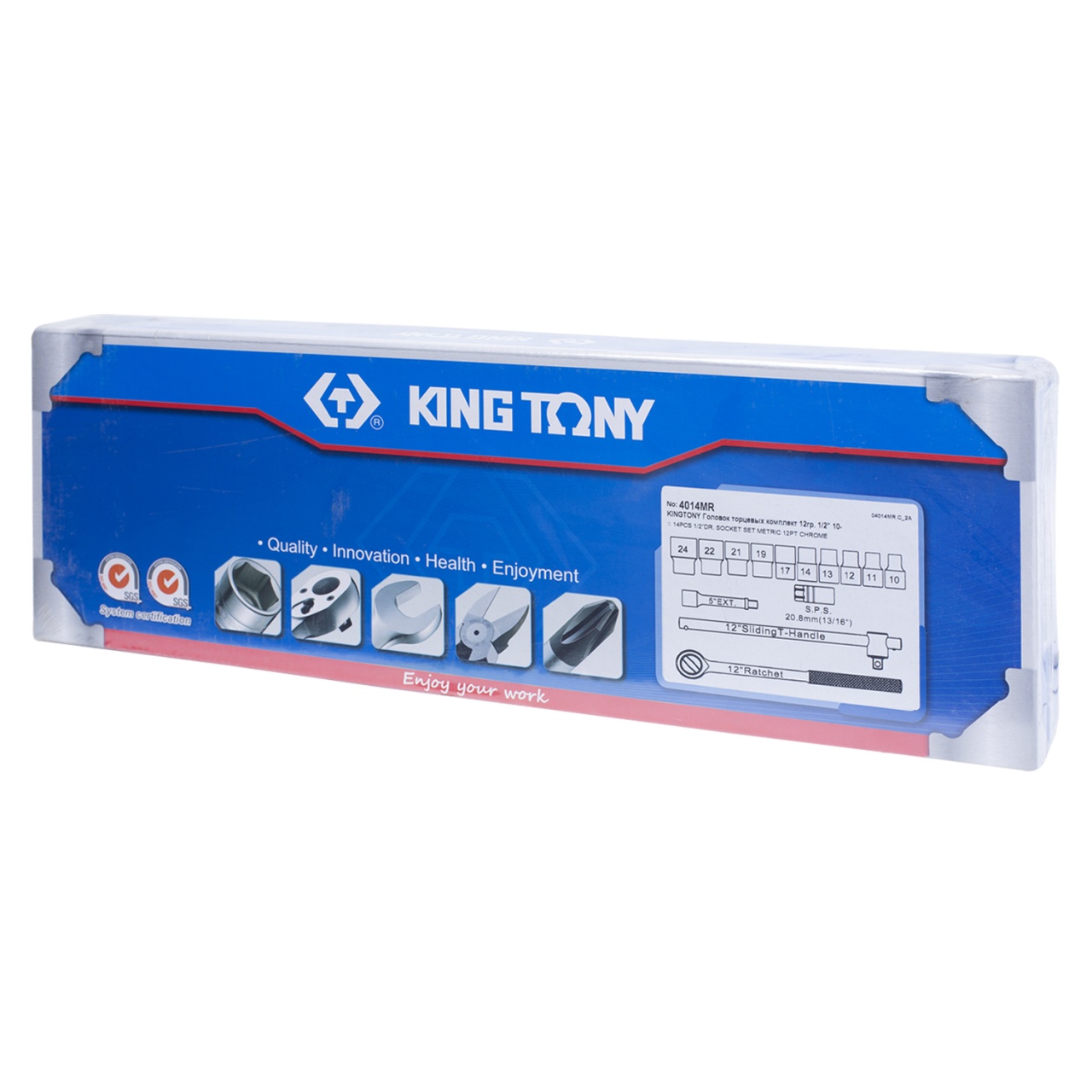 Набор торцевых головок с принадлежностями 1/2'', двенадцатигранные, 10-24 мм 14 предметов KING TONY 4014MR купить по цене 6 660 ₽ в интернет магазине ТЕХСАД