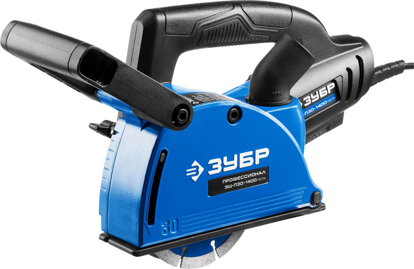 ЗУБР 1400 Вт, 8800 об/мин, 0-30 мм, кейс, штроборез электрический ЗШ-П30-1400 ПСТК Профессионал купить по цене 12 760 ₽ в интернет магазине ТЕХСАД