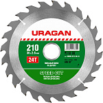 URAGAN Ø 210 x 30 мм, 24T, диск пильный по дереву 36800-210-30-24 купить по цене 497 ₽ в интернет магазине ТЕХСАД