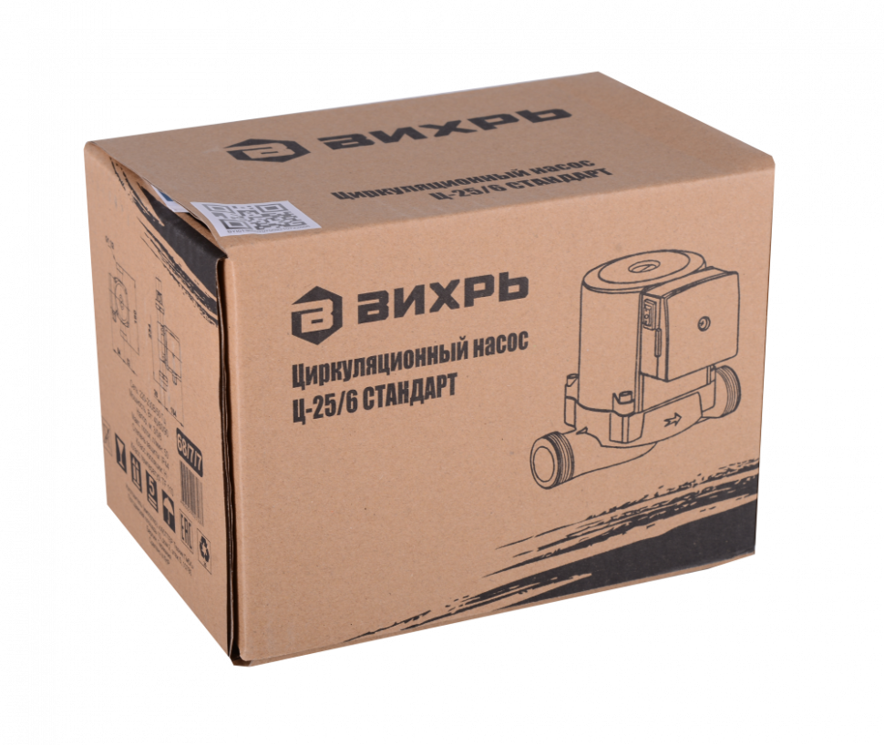 Циркуляционный насос Вихрь Ц-25/6 СТАНДАРТ купить по цене 2&nbsp;690 ₽ в интернет магазине ТЕХСАД