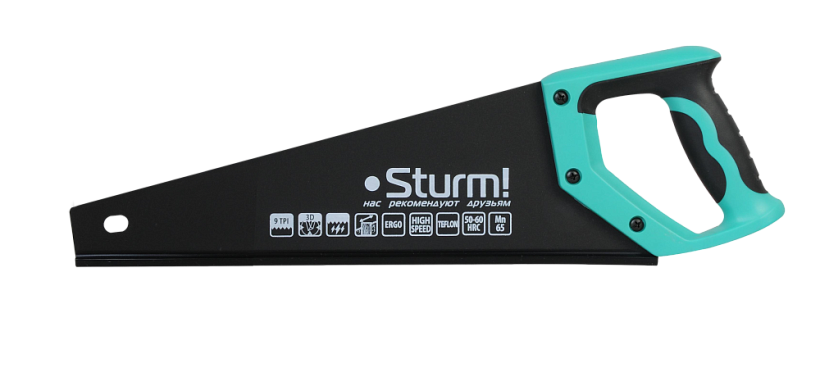 Ножовка по дереву Sturm! 1060-64-350 купить по цене 530 ₽ в интернет магазине ТЕХСАД