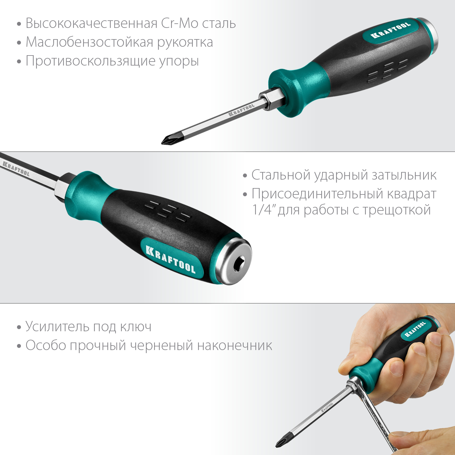 KRAFTOOL PH1x75 мм, отвертка ударная 250034-1 купить по цене 610 ₽ в интернет магазине ТЕХСАД