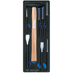 Набор зубил, выколоток, кернеров с молотком, ложемент, 8 предметов KING TONY 9-90118PRV купить по цене 4 720 ₽ в интернет магазине ТЕХСАД