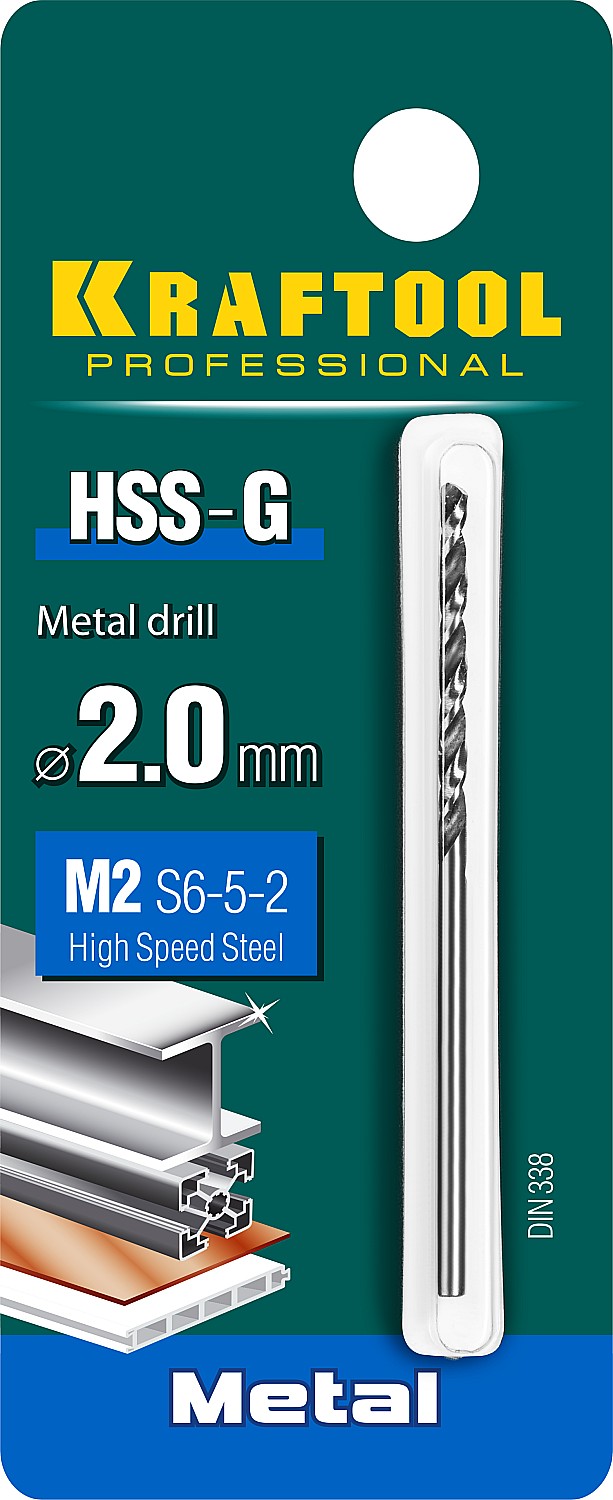 KRAFTOOL Ø 2 х 49 мм, HSS-G, сталь М2 (S6-5-2), класс A, сверло по металлу 29651-2 Pro KRAFTOOL Ø 2 х 49 мм, HSS-G, сталь М2 (S6-5-2), класс A, сверло по металлу 29651-2 Pro купить по цене 47 ₽ в интернет магазине ТЕХСАД
