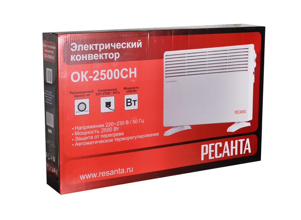 Конвектор РЕСАНТА ОК-2500СН купить по цене 4&nbsp;490 ₽ в интернет магазине ТЕХСАД