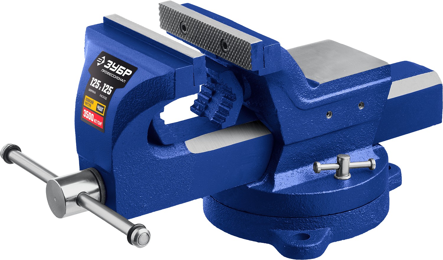 ЗУБР 125 мм, с регулировкой компенсации люфта, тиски индустриальные 32703-125_z01 Профессионал купить по цене 5&nbsp;811 ₽ в интернет магазине ТЕХСАД