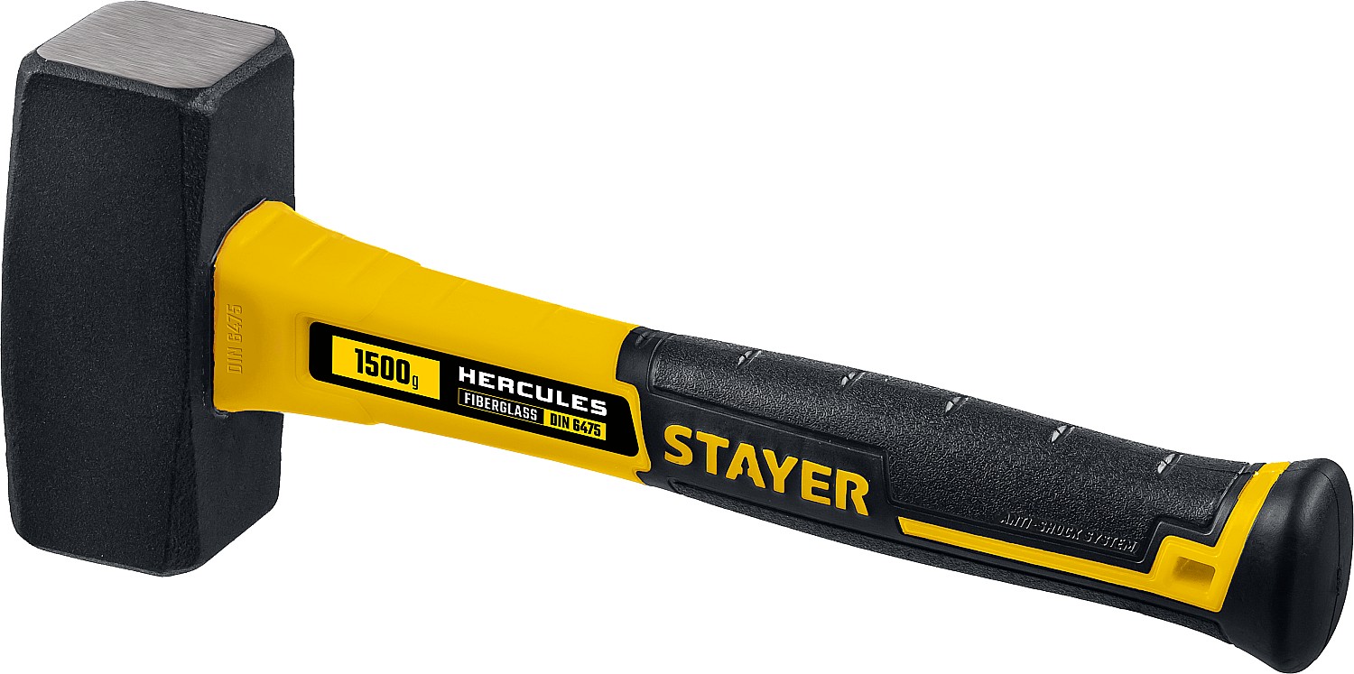 STAYER 1.5 кг, кувалда с фиберглассовой рукояткой Hercules 20052-15_z01 Professional купить по цене 1 070 ₽ в интернет магазине ТЕХСАД