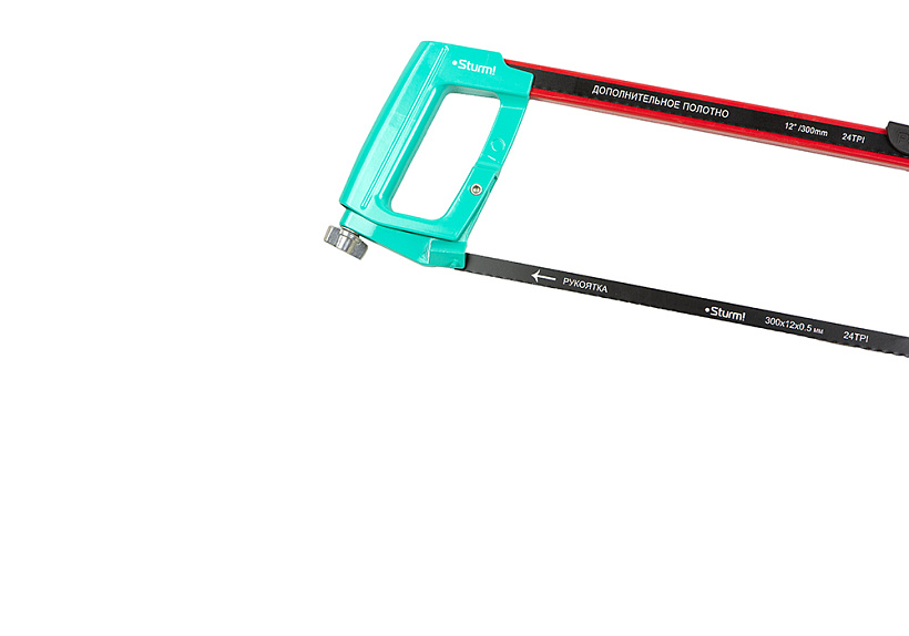 Ножовка по металлу Sturm! 1061-07-300 со встроенным дополнительным полотном купить по цене 750 ₽ в интернет магазине ТЕХСАД