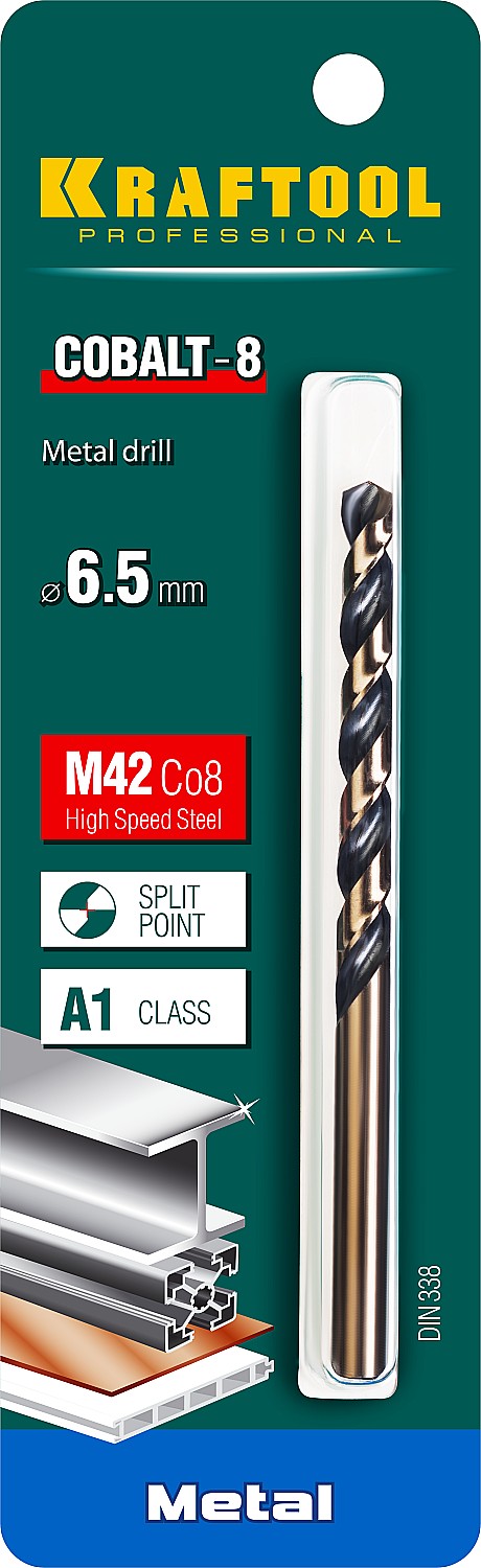 KRAFTOOL Ø 6.5 х 109 мм, HSS-Co (8%), класс A, сверло по металлу 29656-6.5 Pro KRAFTOOL Ø 6.5 х 109 мм, HSS-Co (8%), класс A, сверло по металлу 29656-6.5 Pro купить по цене 380 ₽ в интернет магазине ТЕХСАД