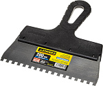 STAYER 200 мм, нержавеющая полотно, пластмассовая рукоятка, шпатель зубчатый 1009-20-06 купить по цене 147 ₽ в интернет магазине ТЕХСАД