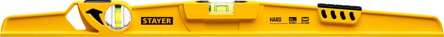 STAYER 600 мм, литой уровень с зеркальным глазком и ударной площадкой HARD 3483-060 купить по цене 1 180 ₽ в интернет магазине ТЕХСАД