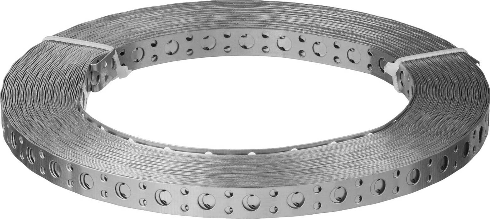 ЗУБР 20 х 0.5 мм, 25 м, перфорированная вентиляционная лента прямая ПВЛ 310247-20-05 купить по цене 730 ₽ в интернет магазине ТЕХСАД