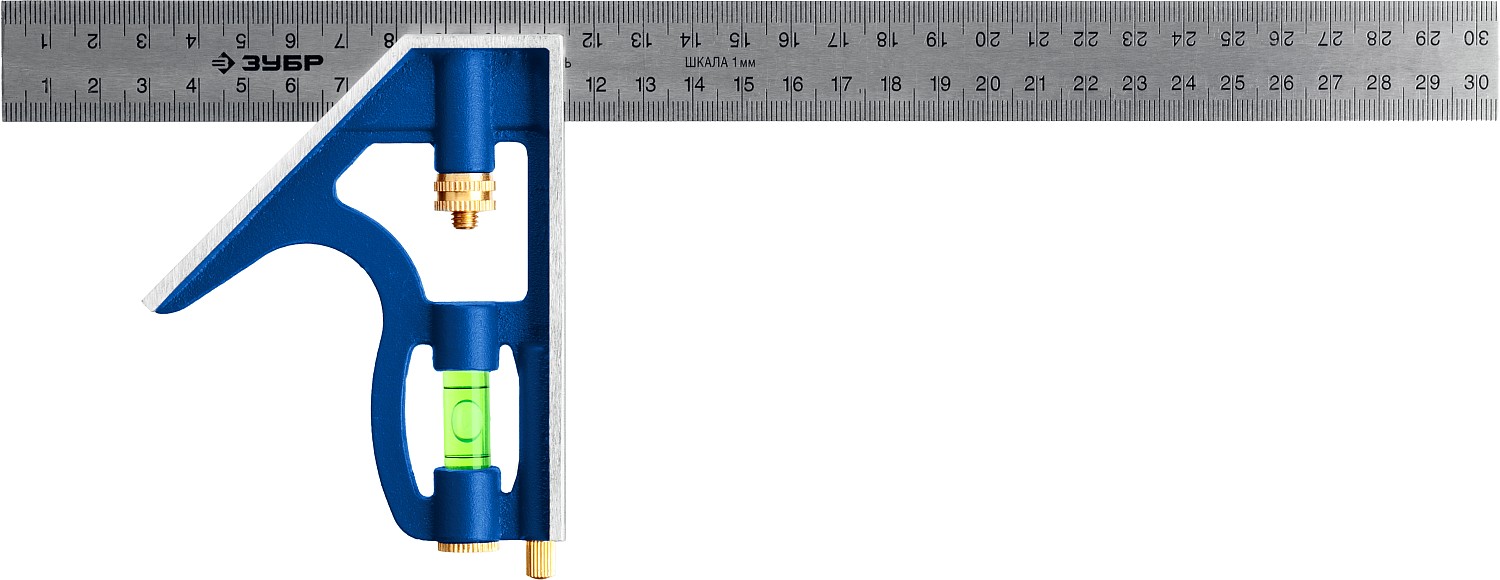 ЗУБР 300 мм, комбинированный многофункциональный угольник 3436_z02 Профессионал купить по цене 960 ₽ в интернет магазине ТЕХСАД