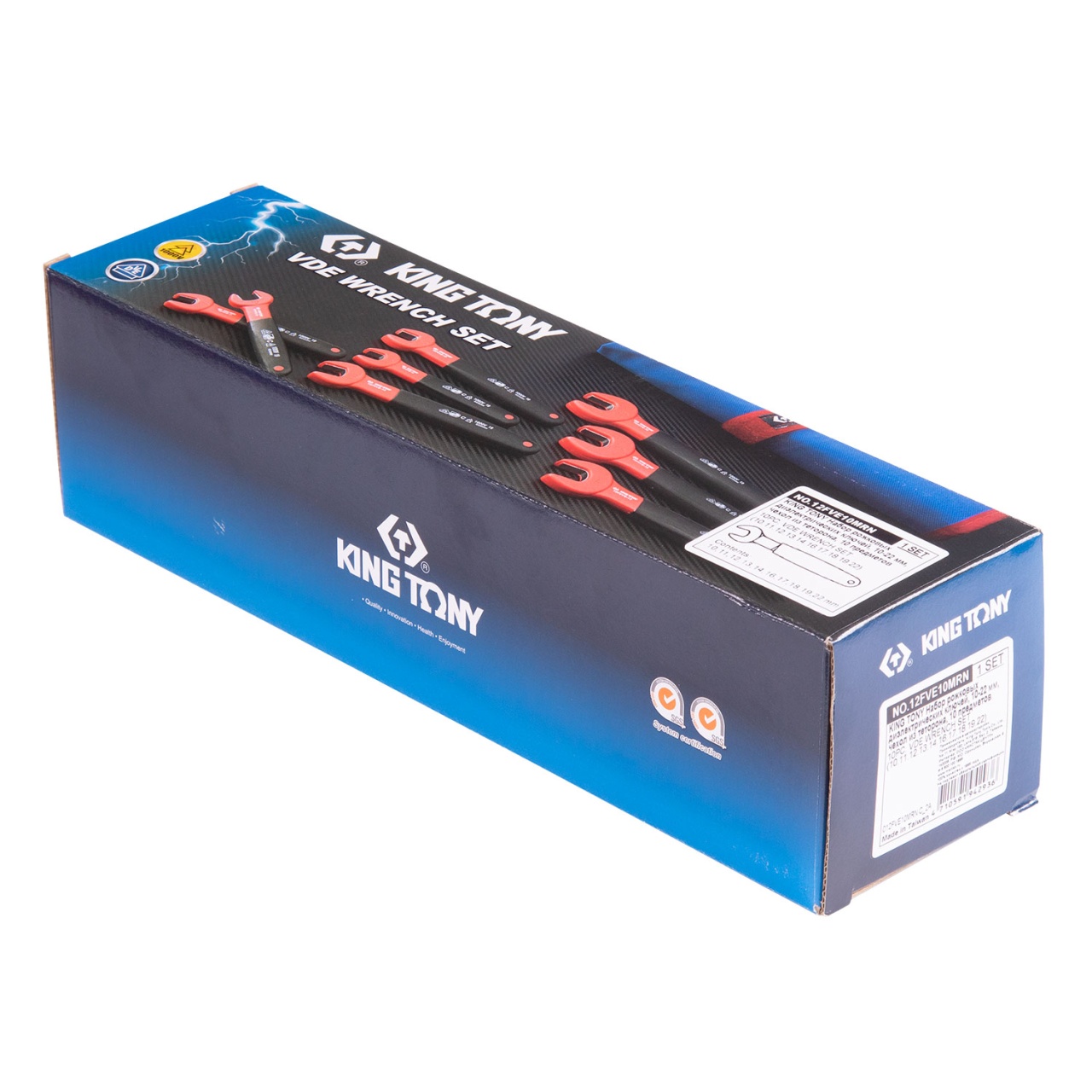 Набор рожковых диэлектрических ключей, 10-22 мм, чехол из теторона, 10 предметов KING TONY 12FVE10MRN купить по цене 22 850 ₽ в интернет магазине ТЕХСАД