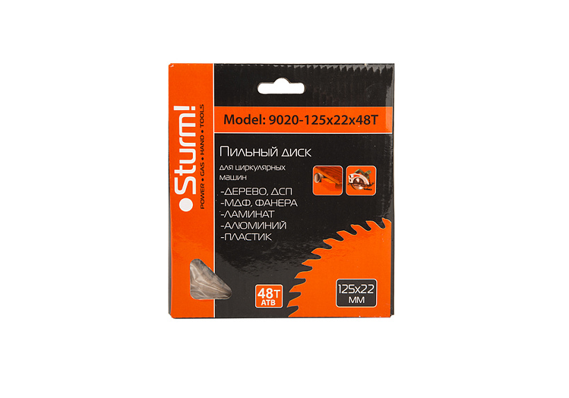 Диск пильный Sturm! 9020-125x22x48T купить по цене 470 ₽ в интернет магазине ТЕХСАД