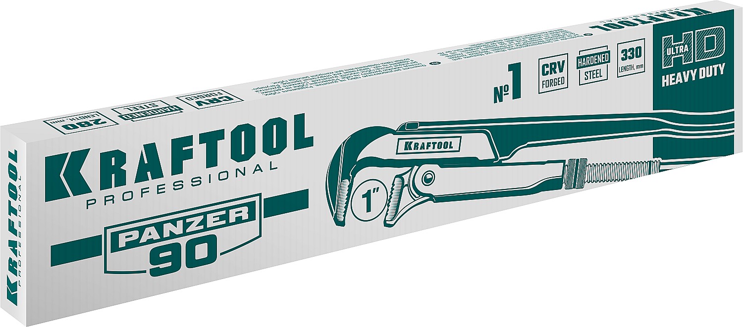 KRAFTOOL №1, прямые губки, ключ трубный PANZER-90 2734-10_z02 купить по цене 1 390 ₽ в интернет магазине ТЕХСАД