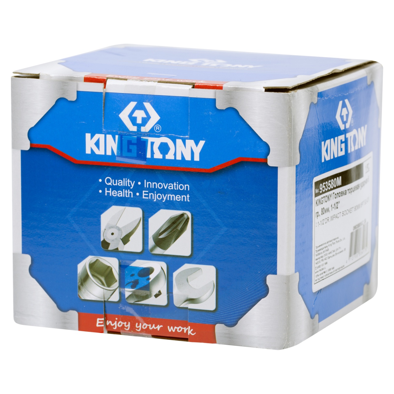 Головка торцевая ударная шестигранная 1-1/2'', 80 мм KING TONY 953580M купить по цене 11 650 ₽ в интернет магазине ТЕХСАД