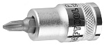 KRAFTOOL 1/2'', 55 мм, S2 сталь, PH2, сатинированная, торцовая бита-головка INDUSTRIE QUALITAT 27901-2_z01 купить по цене 173 ₽ в интернет магазине ТЕХСАД