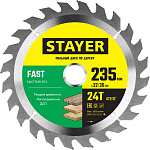 STAYER 235 x 32/30 мм, 24Т, диск пильный по дереву FAST 3680-235-32-24_z01 Master купить по цене 810 ₽ в интернет магазине ТЕХСАД